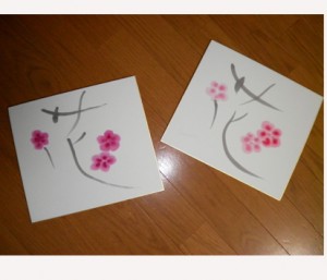 丸山茜葉　生徒さん　書作品「花」