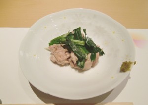 鳥 焼きねぎ 柚子胡椒添え