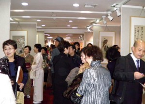 周之江展 会場内 周之江先生展示会 北京