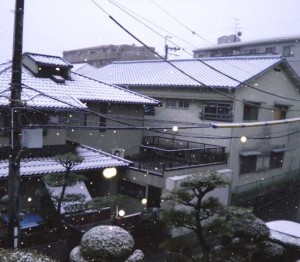 今年初　雪